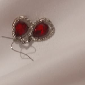 Red Crystal earrings